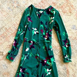 Tie waist, floral dress
